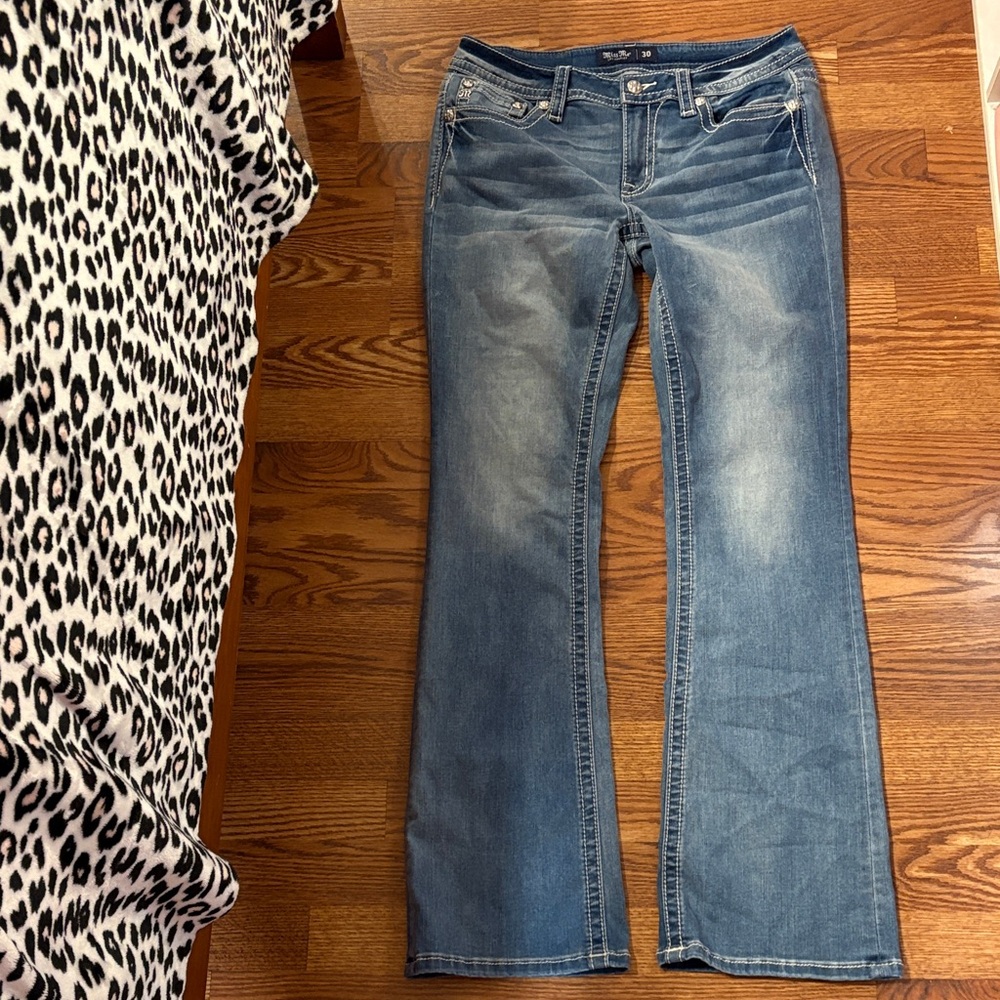 Miss Me Womens Medium Blue Bootcut Jeans